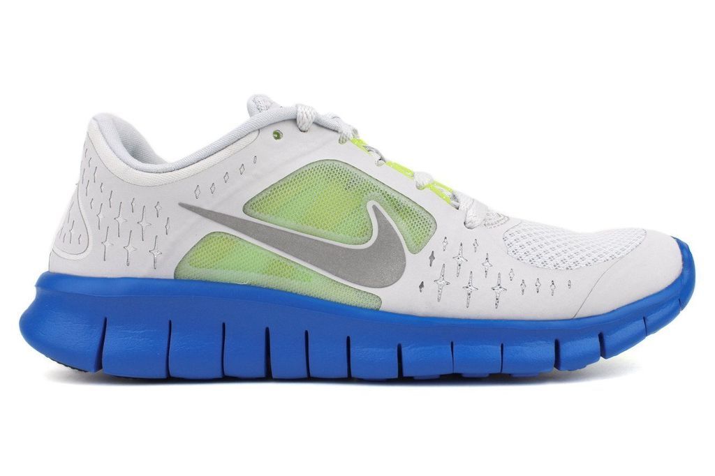 Nike Free Run 3 Kids GS Y Grade School Platinum Soar Volt 512165 002