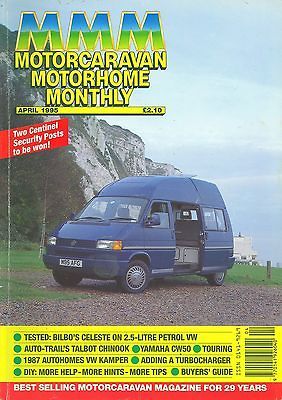 MOTORHOME MONTHLY magazine 4/95 feat. VW Bilbos Celeste, Chinook