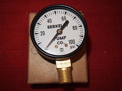 , USA made, 0 100 psi USG 2 Pressure Gauge,marked BERKELEY PUMP CO