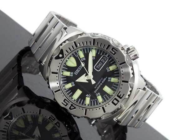 LATEST SEIKO AUTOMATIC BLACK MONSTER DIVERS WATCH SKX779J1