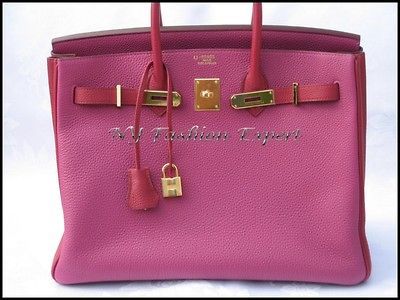 Super Special TOSCA/ROSE TYRIEN CANDY 35cm Hermes Birkin Bag