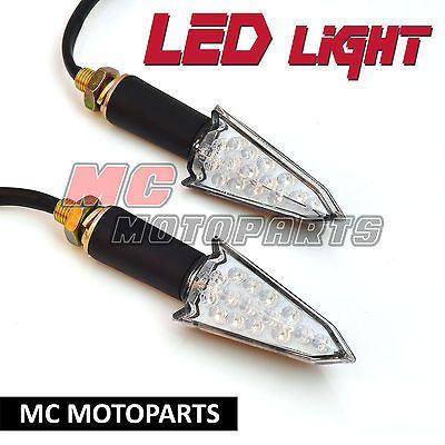 Black Way LED Turn Signals Light Indicators Z1000 Z750 R EX500R Verys