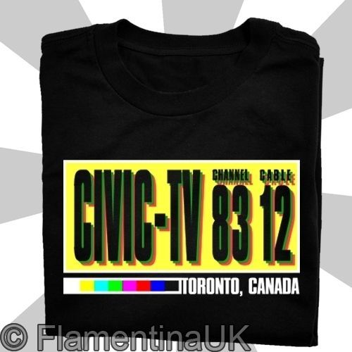 9181 CIVIC TV W T SHIRT inspired by VIDEODROME horror sci fi