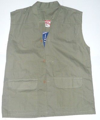 NWT PLUS SIZE 2X BIG TALL ARMY GREEN VEST COTTON MENS TY MILITANT