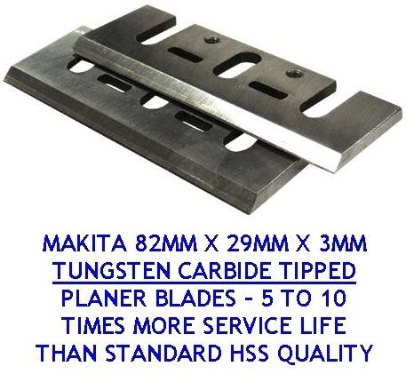 MAKITA 82MM TCT PLANER BLADES for BLACK & DECKER & RYOBI TUNGSTEN