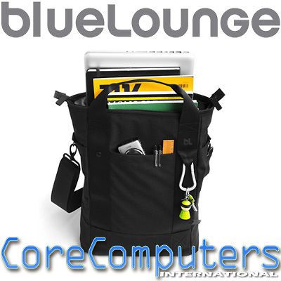 BlueLounge Bonobo Tote for Apple 13 MacBook Black Vertical Messenger