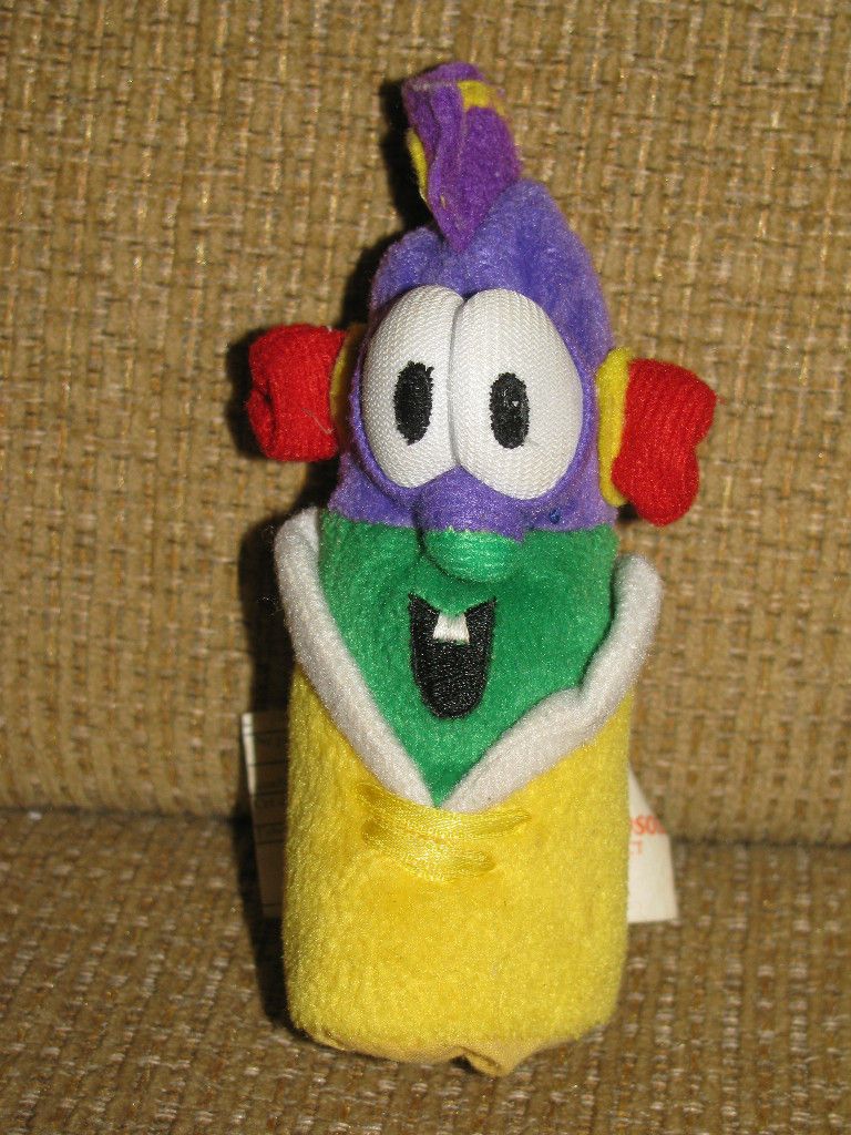 Big Ideas Veggie Tales LARRY BOY Cucumber Stuffed Plush FINGER