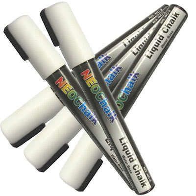 100 White Liquid Chalk Chalkboard Sidewalk Sign Markers