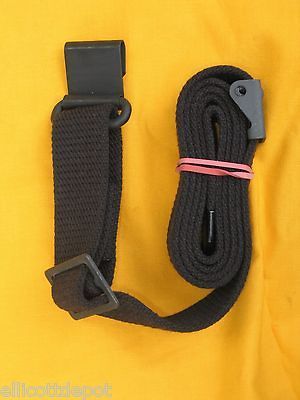 COTTON WEB RIFLE SLING, NEW, M1 MILITARY STLYE BLACK WEB Garand