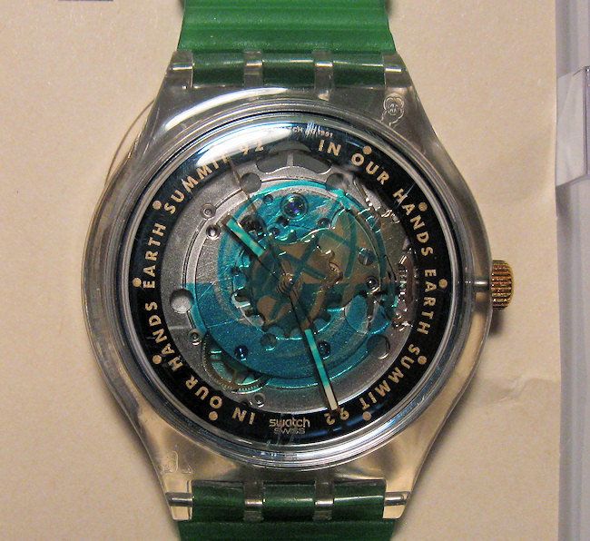 EARTH SUMMIT 1992 SWATCH Watch Commemorative Automatic  NIB