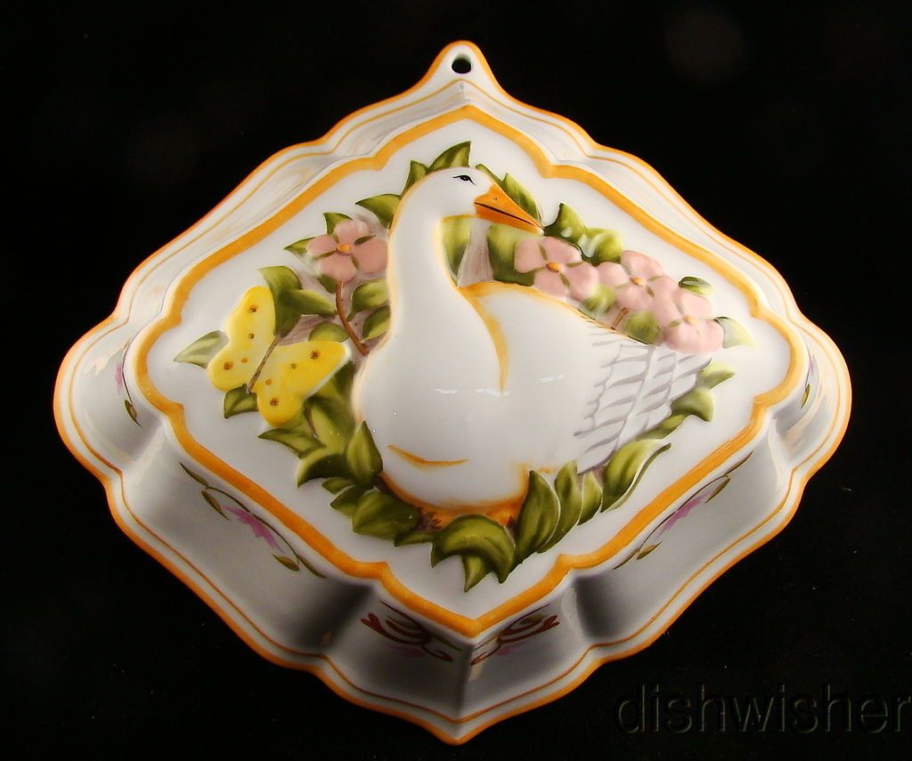 Mint Porcelain 1986 Le Cordon Bleu GOOSE Jello Mousse Mold Excellent