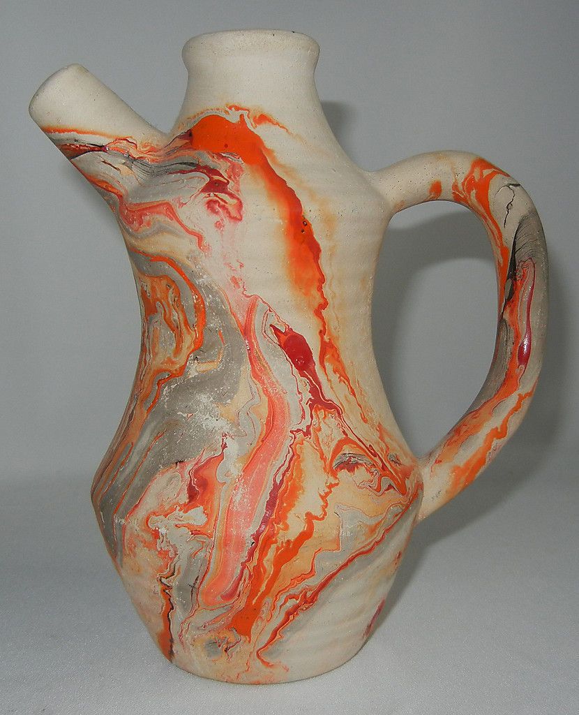 Nemadji Indian Pottery Nature Clay Pitcher Jug