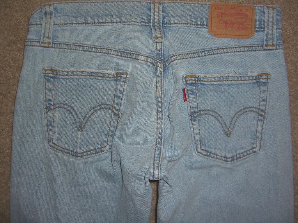 Levis 513 Size 3 Medium Slouch Bootcut Stretch Womens Jean
