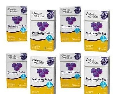 10 Packs Weight Watchers BLACKBERRY FRUITIES 150 Candy Candies