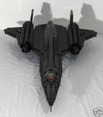 Lego Custom Model Jet SR 71 Blackbird Instructions