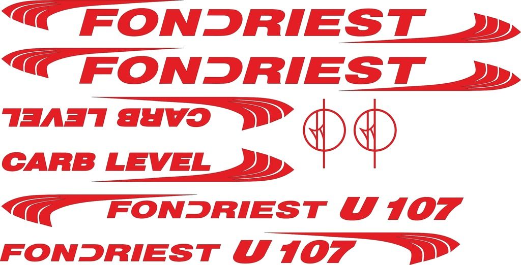 FONDRIEST U107 CARB LEVEL   perfect for re sprays