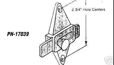 Bathroom partition slide latch (PH 17039)