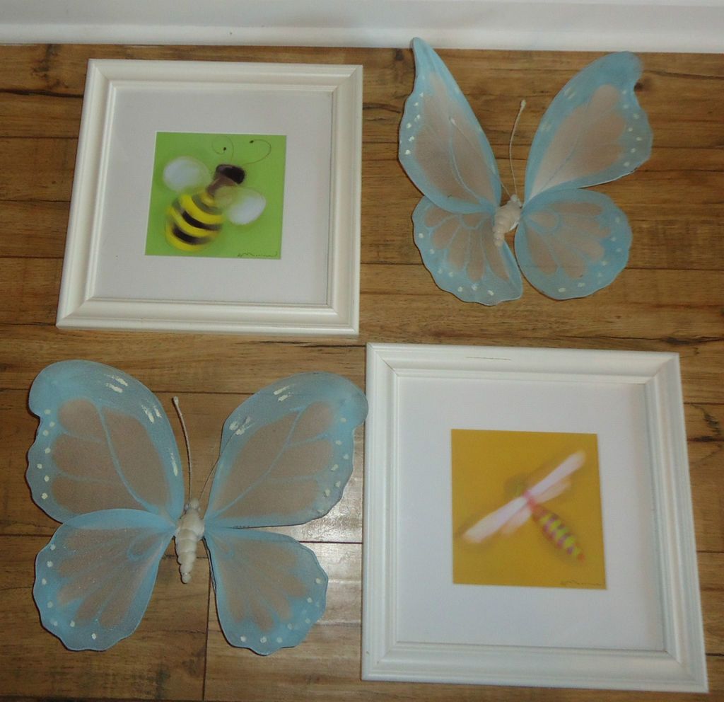 Nursery Picture Set from Target Anthony Morrow Butterfly Dragonfly