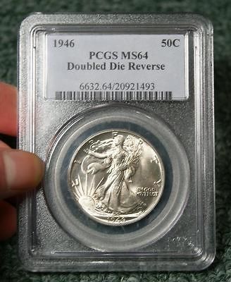 1946 P 50C Walking Liberty Half Dollar (PCGS MS64) DDR Doubled Die