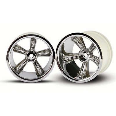 Traxxas 4172 Rear Pro Star Wheel, Chrome (2) Jato 3.3 New