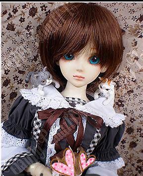 Dal.Pullip.BJD.SD LUTS BLYTH Doll short brown 18 19 wig doll