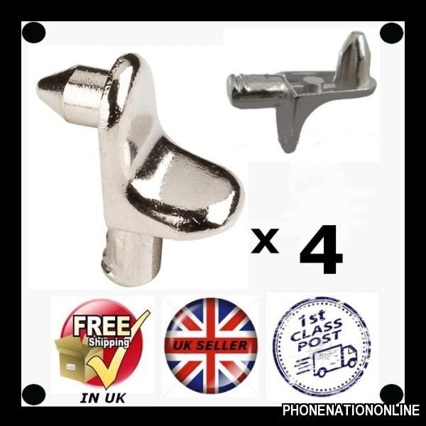 Earthquake shelf support pin hold clip zinc alloy 5mm Nickel
