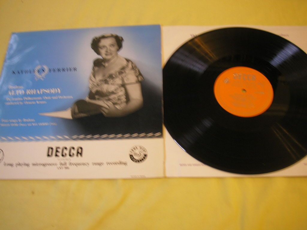 KATHLEEN FERRIER Brahms Alto Rhapsody LPO UK LP 1958 ex+/ex