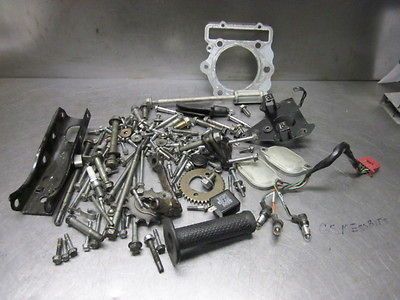 1979 81 Engine & Frame Dismantling Parts Lot Fasteners Spacers Brack