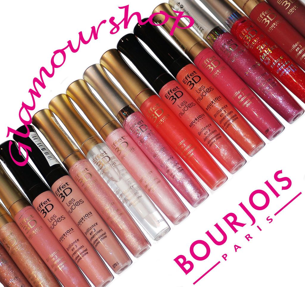 Bourjois Paris Effet 3D Effect Shine Lipgloss Lip Gloss MANY COLOURS