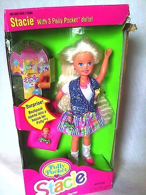 VINTAGE 1994 POLLY POCKET STACIE BARBIE DOLL NEW NRFB