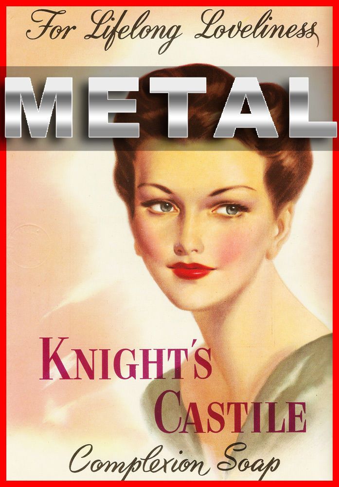 knights Castile Soap Vintage Advert Poster Classic METAL Wall Art