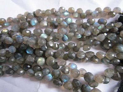 Newly listed 7 LABRADORITE MACHINE CUT FACETED ONION SHAPE GEMSTONE