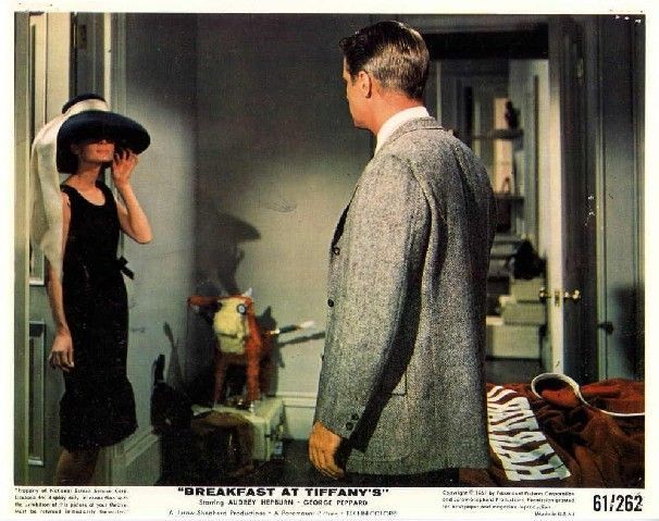 BREAKFAST AT TIFFANYS,61 AUDREY HEPBURN BLACK GOWN&HAT