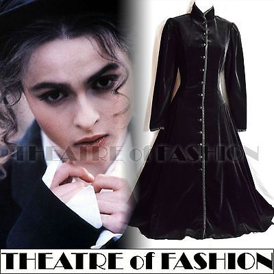 ASHLEY VELVET RIDING COAT DRESS VICTORIAN EDWARDIAN 40s WAR BRIDE