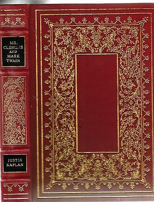 GOLD Franklin Library Leather Mr. Clemens and Mark Twain Biography