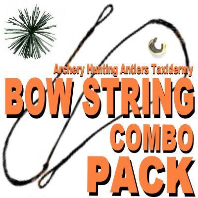 60 AMO 14 STRAND RECURVE BOWSTRING + NOCK + SILENCERS