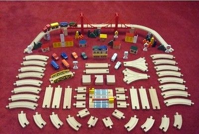 Wood Wooden Train Set Track Fits Thomas Brio Chuggington etc brands