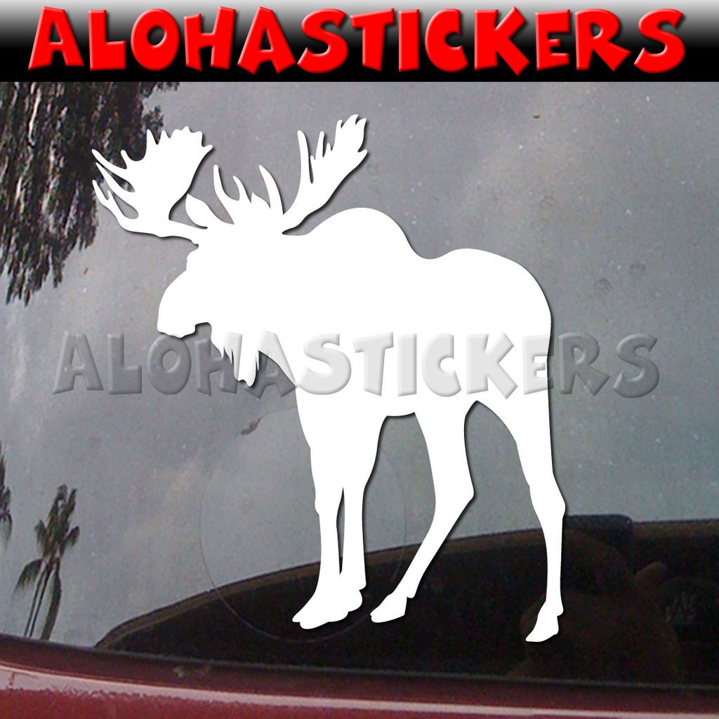 BULL MOOSE Hunting Alaska Car Truck Laptop Moped Vinyl Decal Window