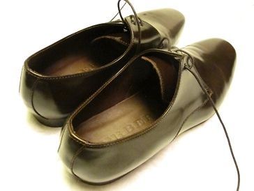 BURBERRY Mens Lucere Dark Brown Prorsum Dress Shoes, Size 45 Euro