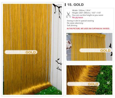 gold curtains