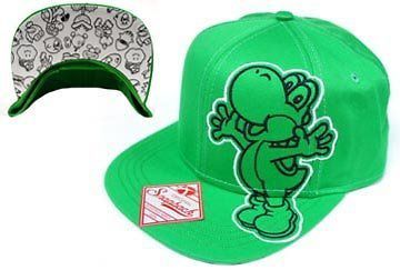 YOSHI GREEN W/ FLATBILL & SNAPBACK CAP