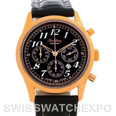 Breitling Navitimer Premier 18K Rose Gold Watch H42035