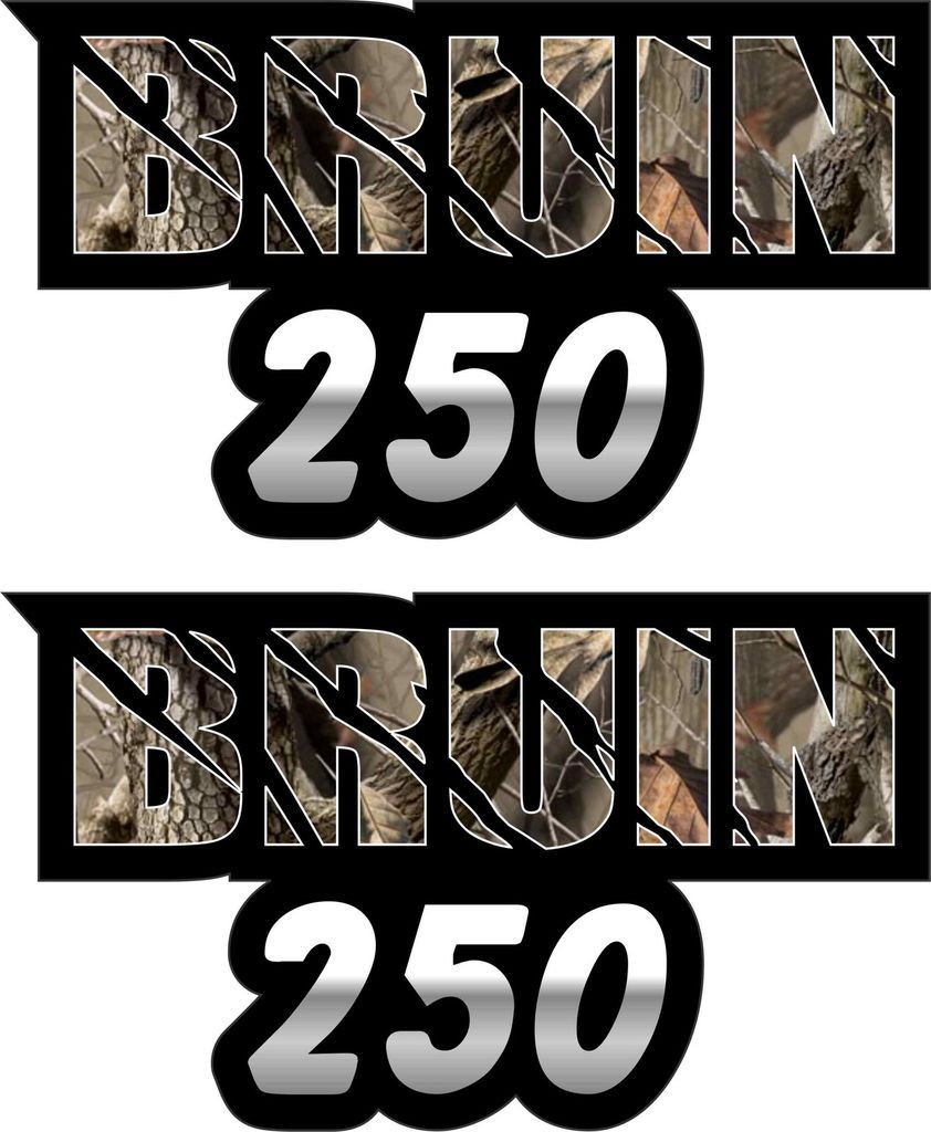 Bruin 250 4x4 Camo Gas Tank Graphics Decals Sticker 4X2 Atv Quad 350