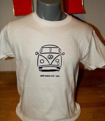 JERRY GARCIA VW BUS T SHIRT 1942 1995 grateful dead