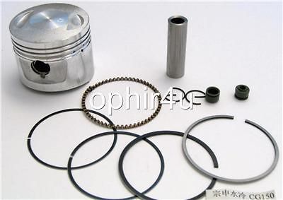 Piston 62mm Rings Wrist Pin Clips Honda CG150 Zongshen