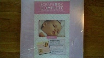 Tapestry by CR Gibson 12 x 12 Baby Girl Scrapbook Complete 16