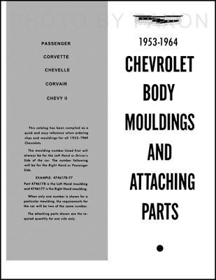 Nomad and Wagon Chrome Trim Catalog 1955 1956 1957 1958 1959 1960 1961