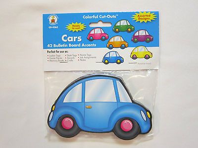 Colorful Cut Outs Cars 42 Bullentin Board Accents