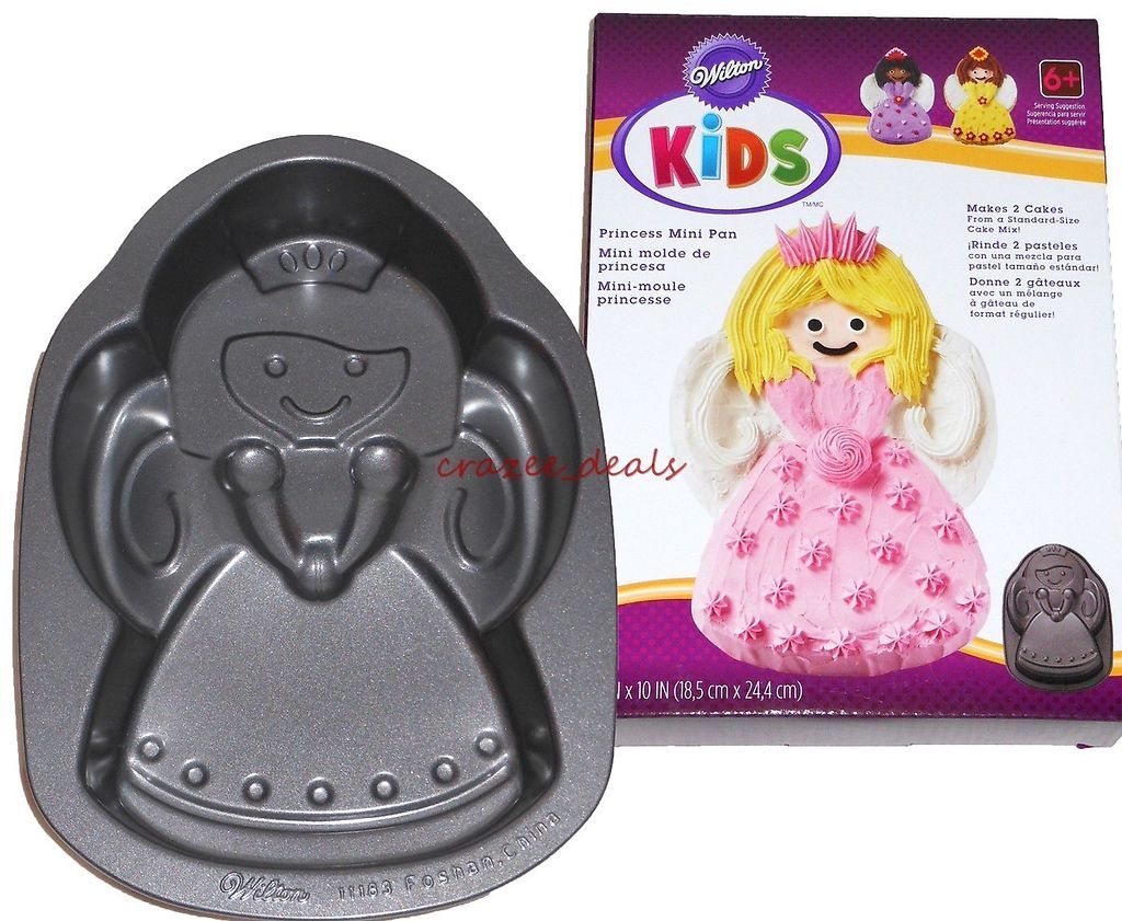 Wilton Kids Princess Mini Cake Pan Bake Ware 7.33 x 10 NEW