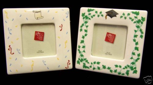 NEW RUSS CERAMIC GRADUATION PICTURE FRAMES GRADUATE